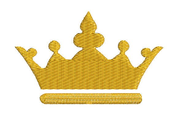 King's Golden Crown Embroidery Design